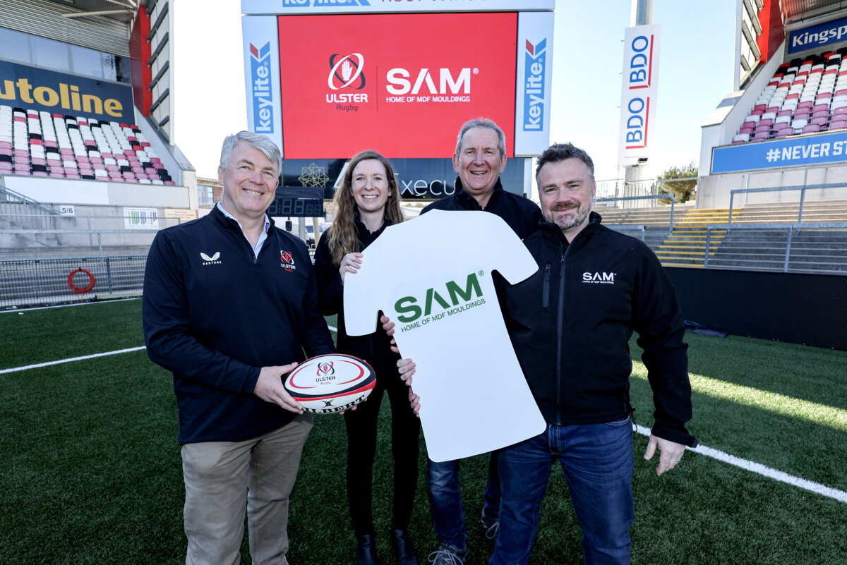 Sam Morgan Rugby Ulster Rugby announces SAM Mouldings as Principal Partner, Front of ...